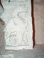 Lyon, Abbaye d'Ainay, Choeur, Sculpture, Dragon (1)
